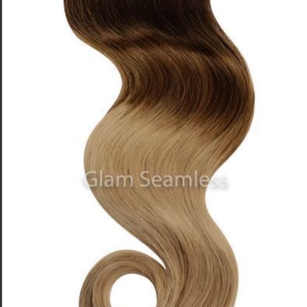 Glam Seamless Mocha Ombré Single Clip Volumizer